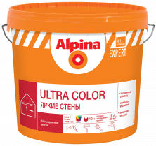 Краска водно-дисперсионная для внутренних работ Alpina EXPERT Ultra Color / Яркие стены