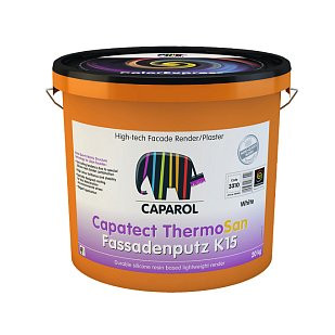 Декоративная штукатурка на полимерной основе Capatect ThermoSan-Fassadenputz NQG K15 / Термосан Фассаденпутц NQG K15