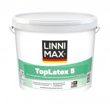 Краска интерьерная Linnimax Toplatex 5 белая 10 л