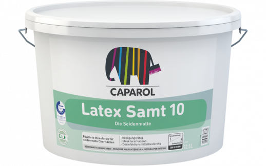 Краска водно-дисперсионная для внутренних работ Caparol Latex Samt 10 / Латекс Замт 10