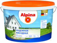 Краска водно-дисперсионная для наружных работ Alpina Надежная фасадная 