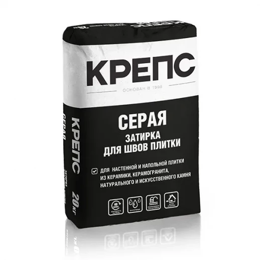 КРЕПС "Затирка серая" 20 кг