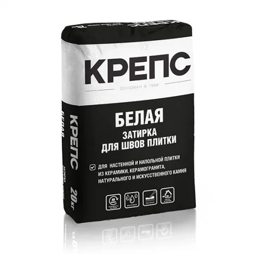 КРЕПС "Затирка белая" 20 кг