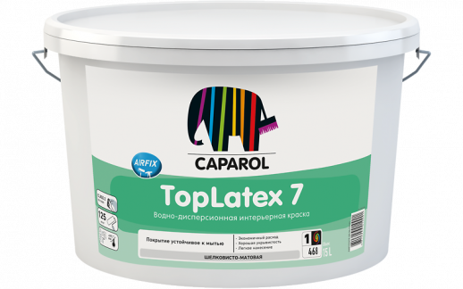 Краска водно-дисперсионная для внутренних работ Caparol TopLatex 7 / ТопЛатекс 7
