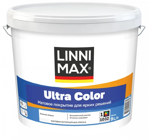 Краска водно-дисперсионная для внутренних работ LINNIMAX Ultra Color 