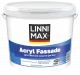 Краска водно-дисперсионная для наружных работ LINNIMAX Acryl Fassade 