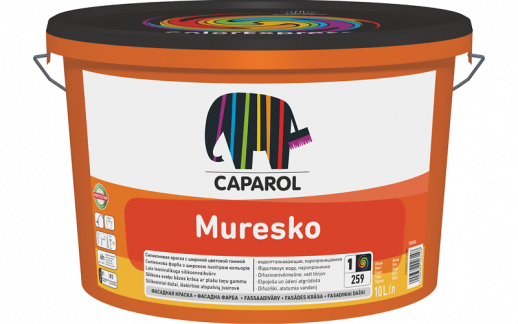 Краска водно-дисперсионная для наружных работ Caparol Muresko / Муреско