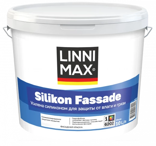 Краска силикон модифицированная для наружных работ LINNIMAX Silikon Fassade 