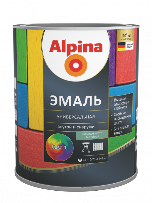 Эмаль алкидная Alpina Эмаль универсальная