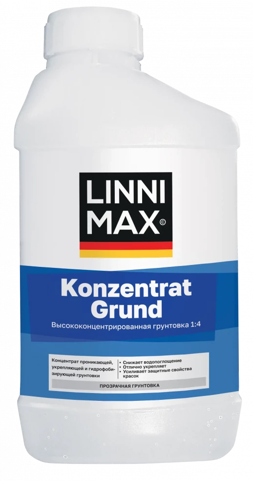 Грунтовка-концентрат водно-дисперсионная LINNIMAX Konzentrat Grund (1:4) 1