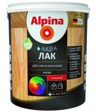 Лак акриловый Alpina Аква Лак для стен и потолков