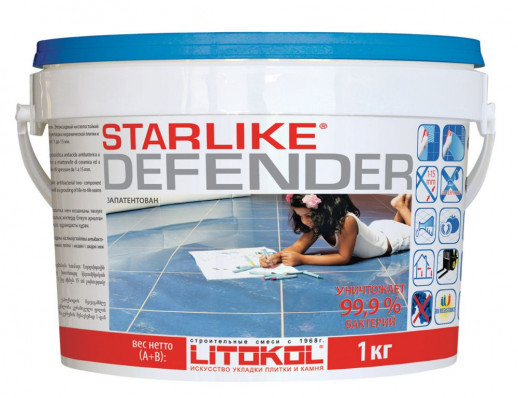 Химстойкая для швов шириной от 1 до 3 мм. Для мозаики. STARLIKE DEFENDER