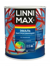 Грунт-эмаль алкидная LINNIMAX Эмаль быстросохнущая по ржавчине шелковисто-матовая 1