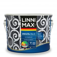 Эмаль алкидно-уретановая LINNIMAX Эмаль по ржавчине 3 в 1 1