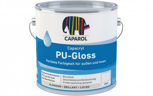 Эмаль акрил-полиуретановая Caparol Capacryl PU-Gloss Basis Weiss / Капакрил ПУ-Глосс база белая