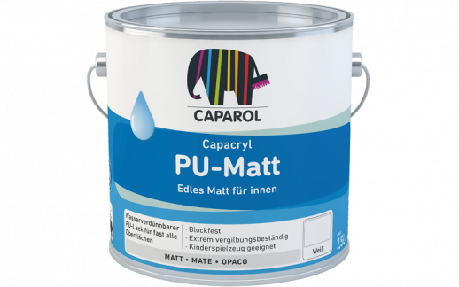 Эмаль акрил-полиуретановая Caparol Capacryl PU-Matt Basis Weiss / Капакрил ПУ-Матт база белая