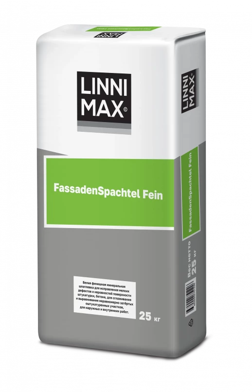 Смесь сухая шпатлевочная LINNIMAX FassadenSpachtel Fein 1