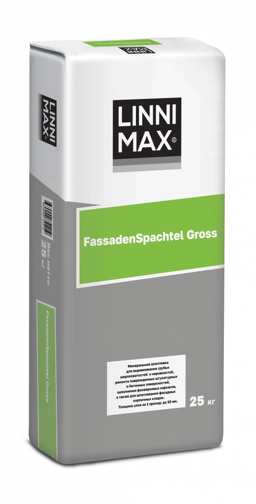 Смесь сухая шпатлевочная LINNIMAX FassadenSpachtel Gross 1