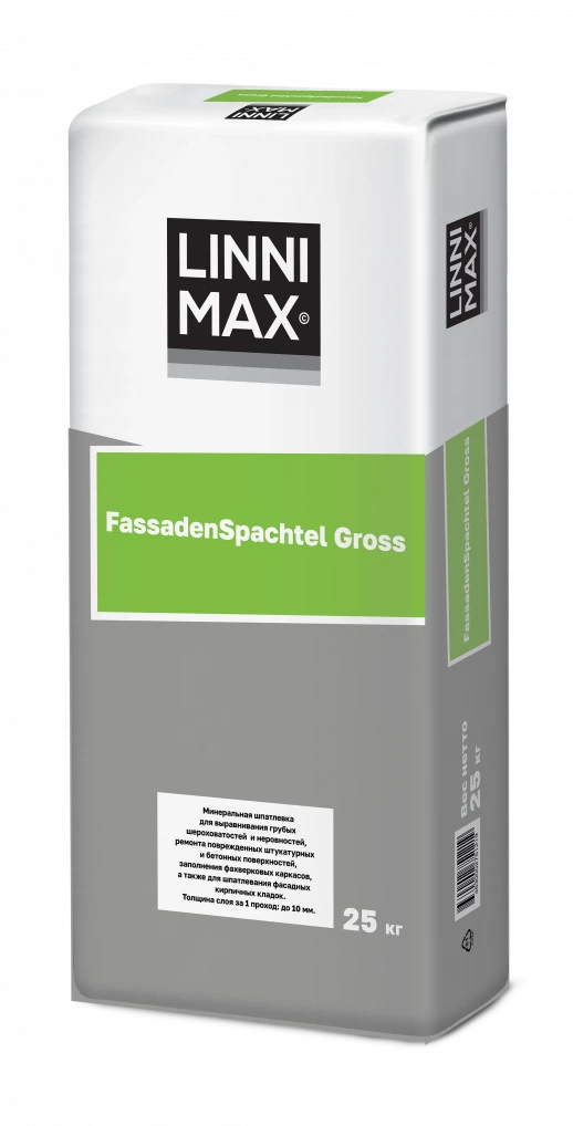 Смесь сухая шпатлевочная LINNIMAX FassadenSpachtel Gross 1