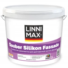 Краска водно-дисперсионная для наружных работ LINNIMAX Sauber Silikon Fassade 