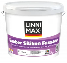 Краска силиконовая для наружных работ LINNIMAX Sauber Silikon Fassade 