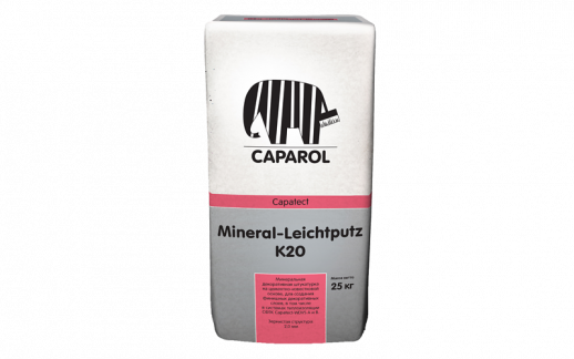 Декоративная штукатурка на минеральной основе до -10°С Capatect Mineral-Leichtputz K20 Winter / Минерал Ляйхтпутц К20 Винтер